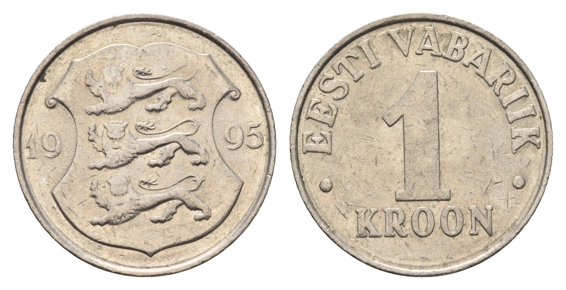 Эстония 1 крона 1995 KM 28 медно-никель 4688-634