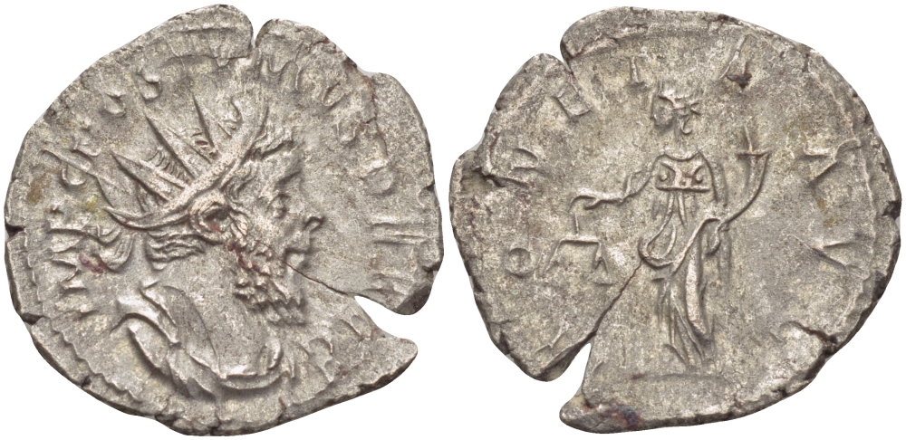 Римская Империя (императоры в Галлии) антониниан 260 - 269 Постум. IMP C POSTVMVS P F AVG / MONETA AVG, Монета с весами и рогом Изобилия, Колония Агриппины, Good Very fine RIC 315 биллон 1073-12-107