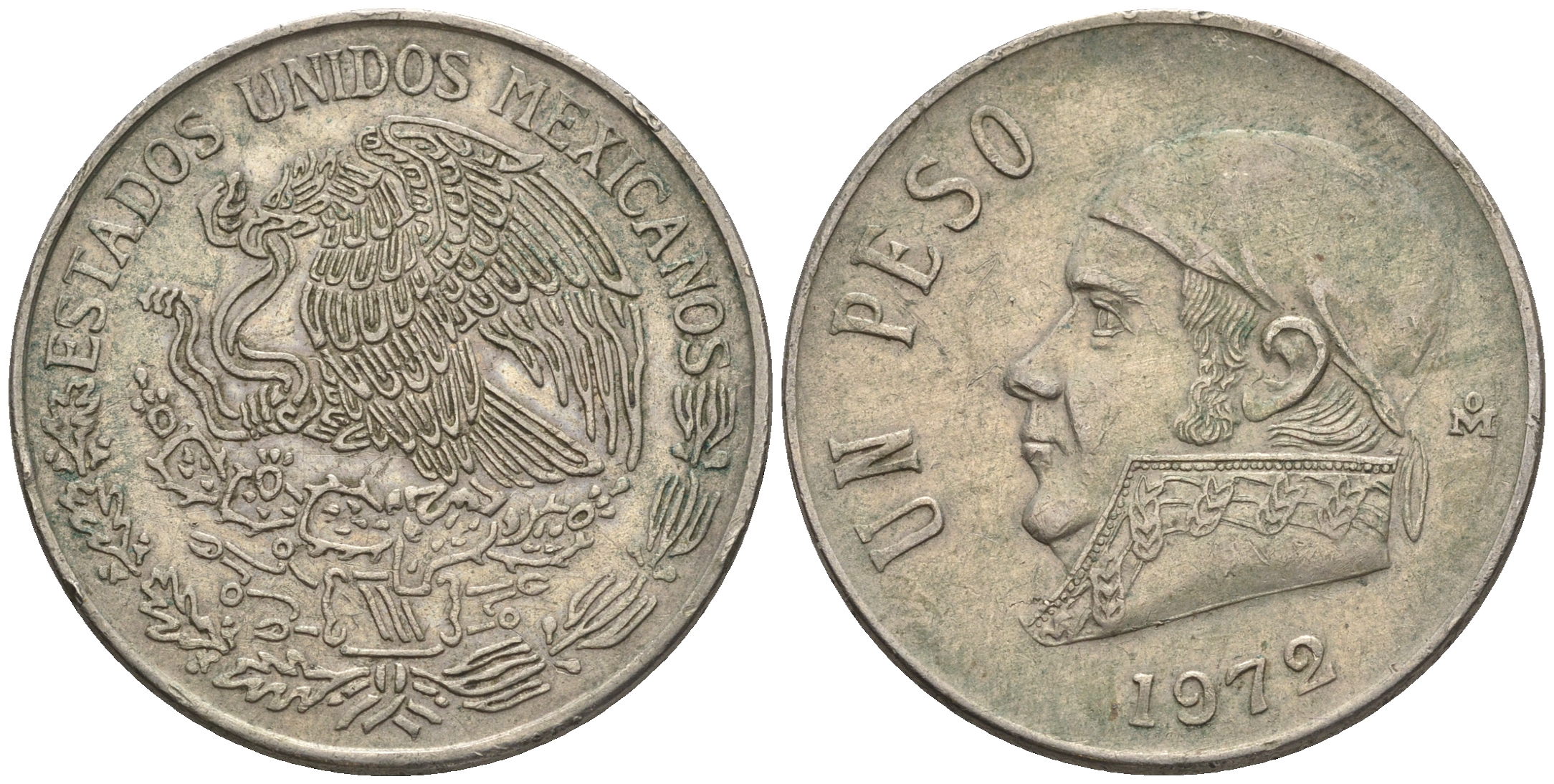 Мексика 1 песо 1972 Хосе Мария Морелос KM 460 медно-никель 87-712