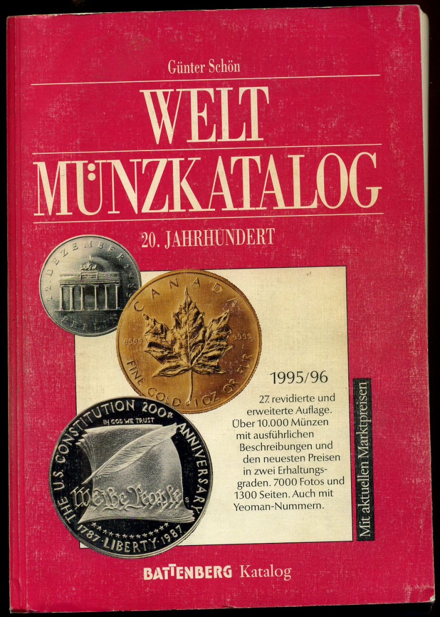 КАТАЛОГ МОНЕТЫ МИРА XX ВЕКА, Gunter Schoon 1995/96 6-6-42
