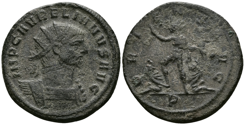 Римская Империя антониниан 274 Аврелиан ORIENS AVG Сердика Very fine RIC 278 бронза 1073-6-85