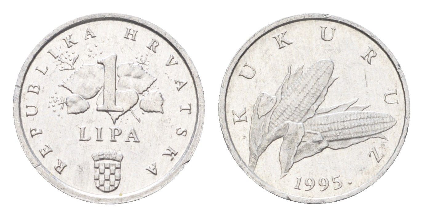 Хорватия 1 липа 1995 нечетный год KM 3 алюминий aUNC 4659-656