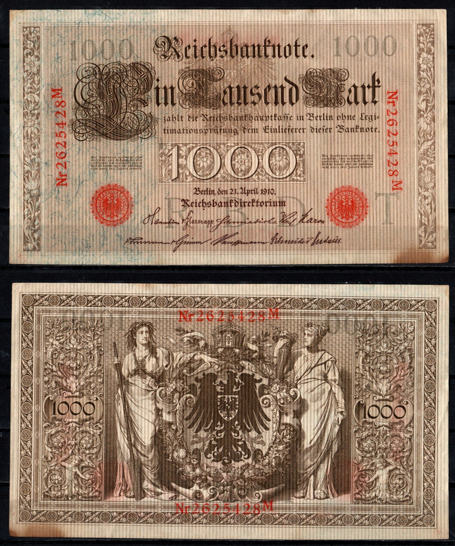 Германия 100 марок 1908 Pick 33 a бумага 444-17-1-2