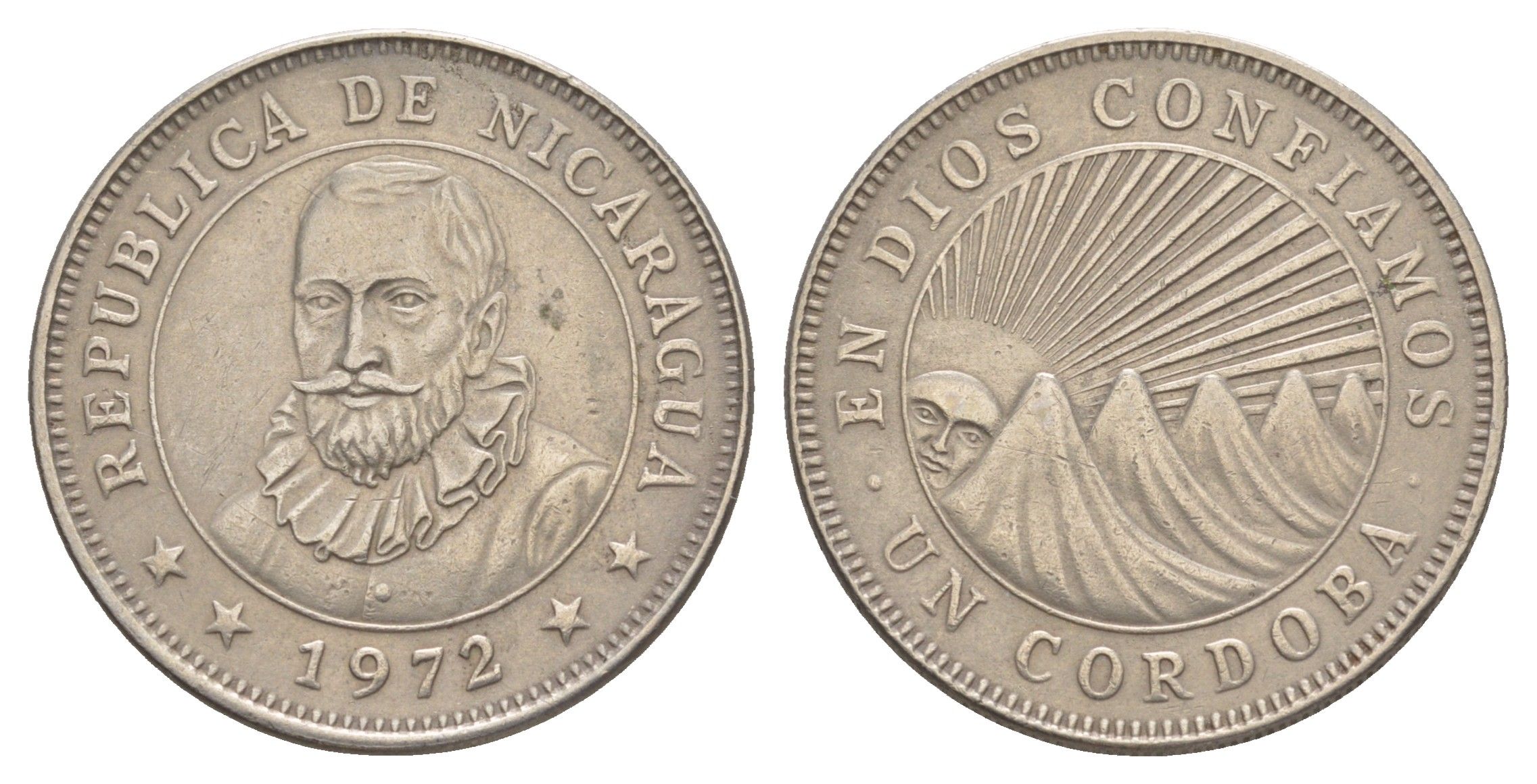 Никарагуа 1 кордоба 1972 KM 26 медно-никель 4641-337