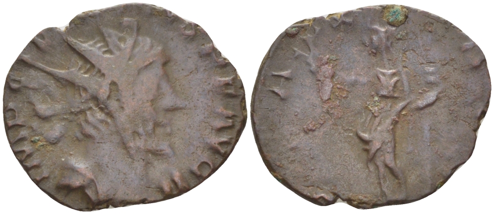 Римская Империя (императоры в Галлии) антониниан 272 - 273 Тетрик I. PAX AVG, Пация, персонификация Мира, Колония Агриппины, Very fine RIC 100 биллон 1073-14-66