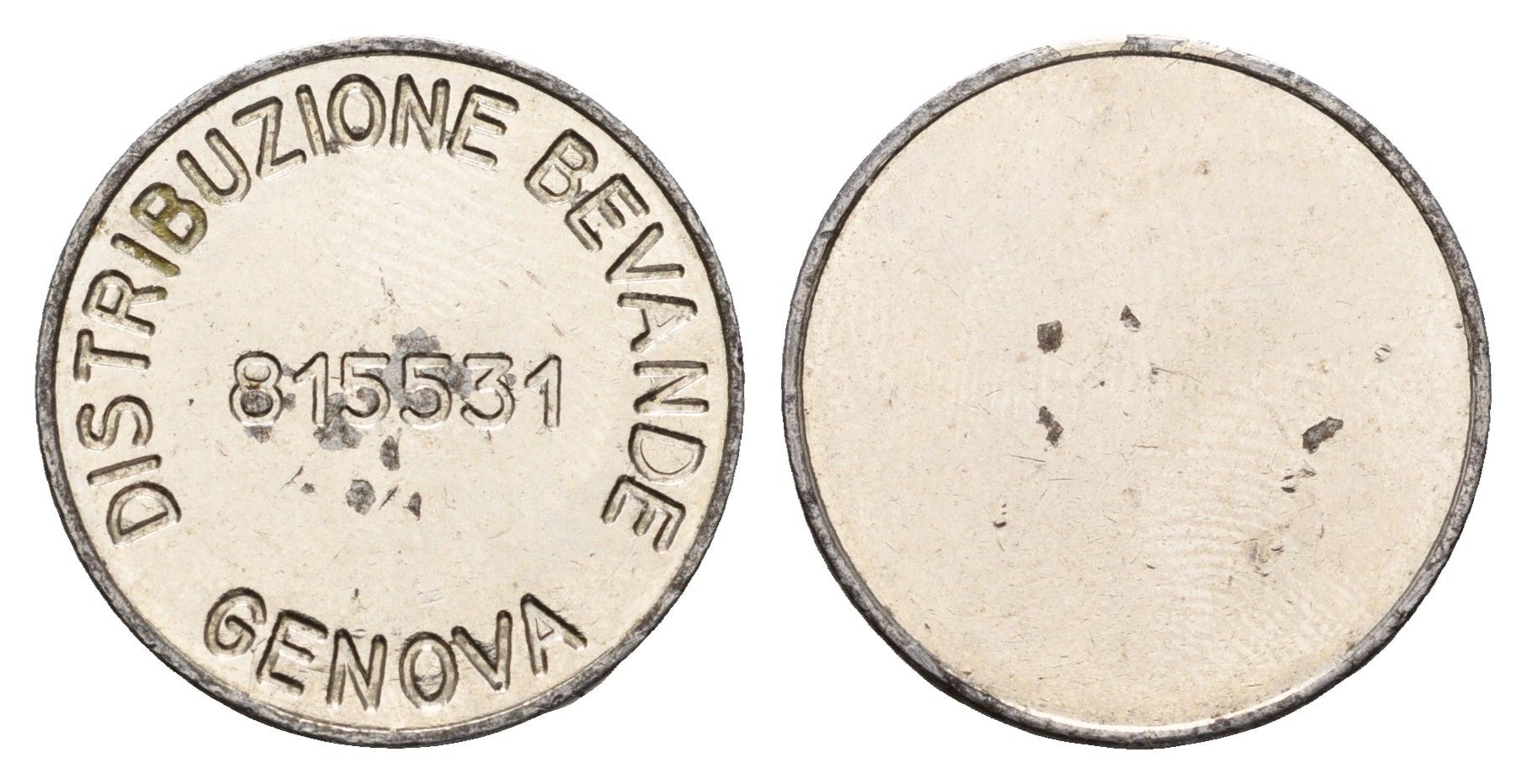 Италия, Генуя жетон диаметр 22,5 мм, вес 6,4 гр нержавеющая сталь 4670-936