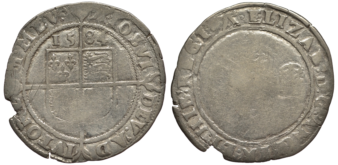Англия 6 пенсов 1584 Елизавета I (1558-1603) Spink 2578A, North 2015 серебро 1523-832