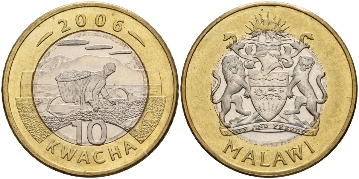 Малави 10 квачей 2006 KM 58 биметалл 4140-631