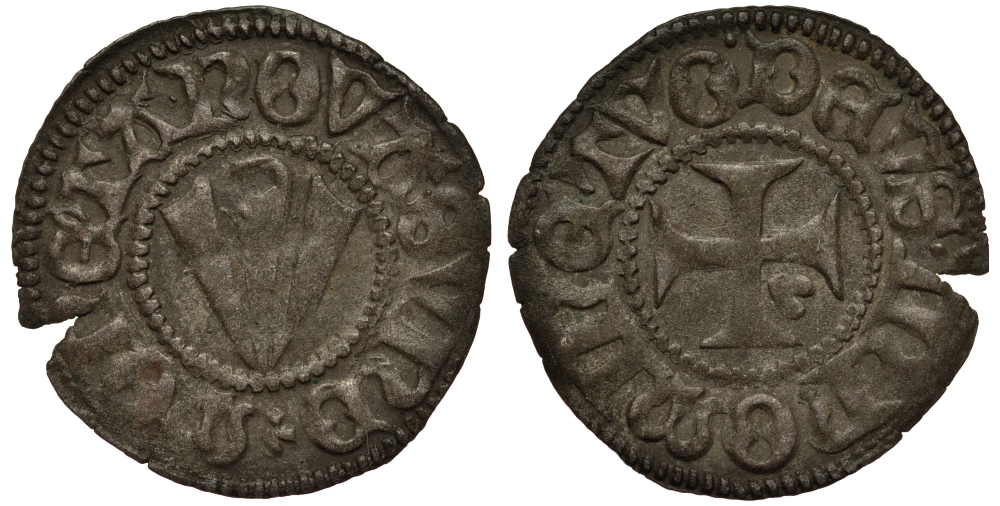 Передняя Померания, Штральзунд 1 виттен 1515 городской чекан, вес 0,65 гр. серебро 1516-944