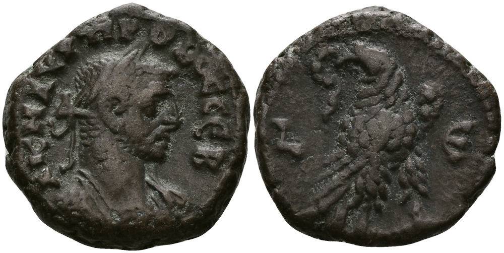 Римская Империя, Провинция Египет тетрадрахма 279 - 280 Проб / орел, Александрия Good Very fine Dattari 5553 биллон 1073-9-57