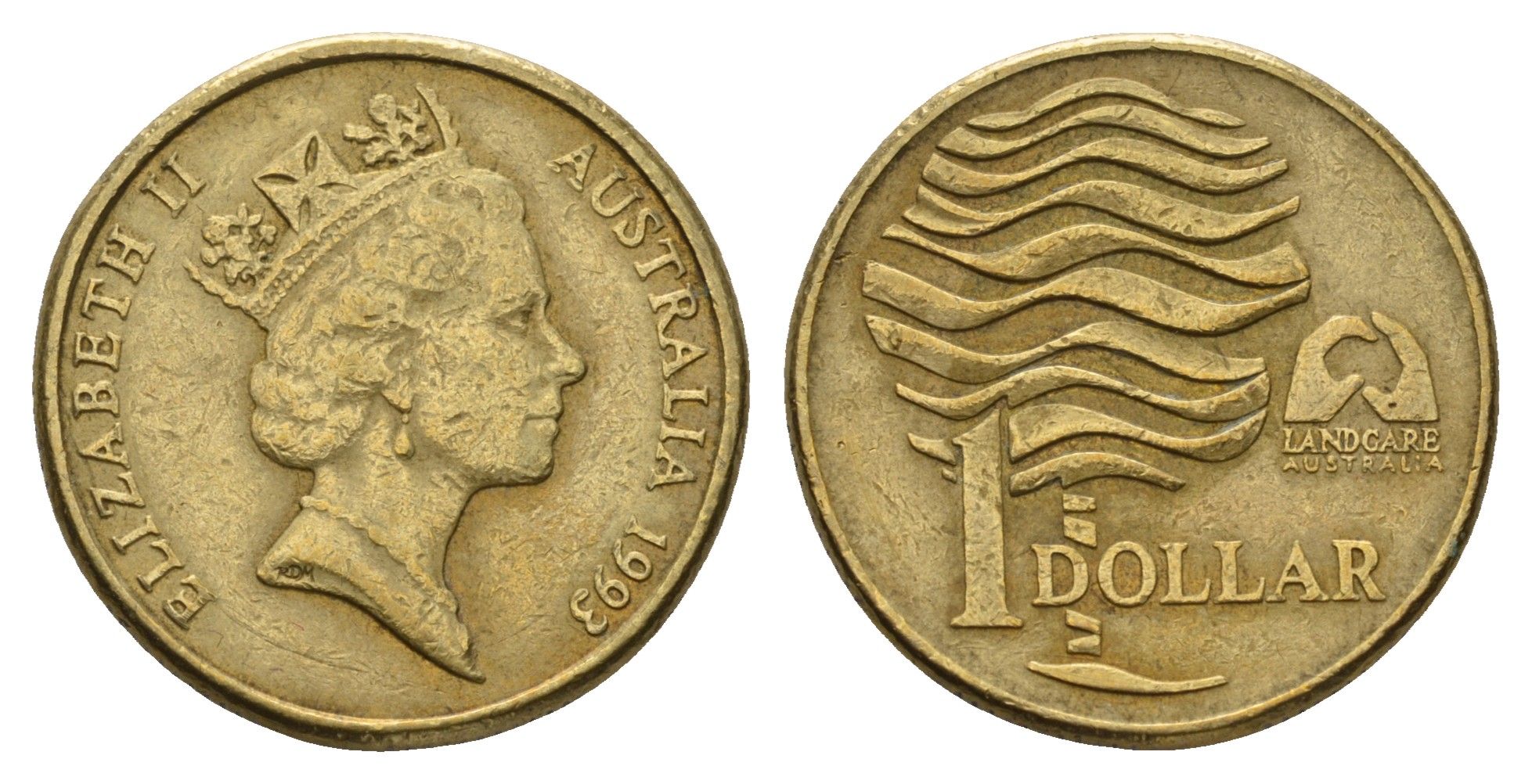 Австралия 1 доллар 1993 Landcare Australia — организация по защите окружающей среды KM 208 алюминиевая бронза 190-323