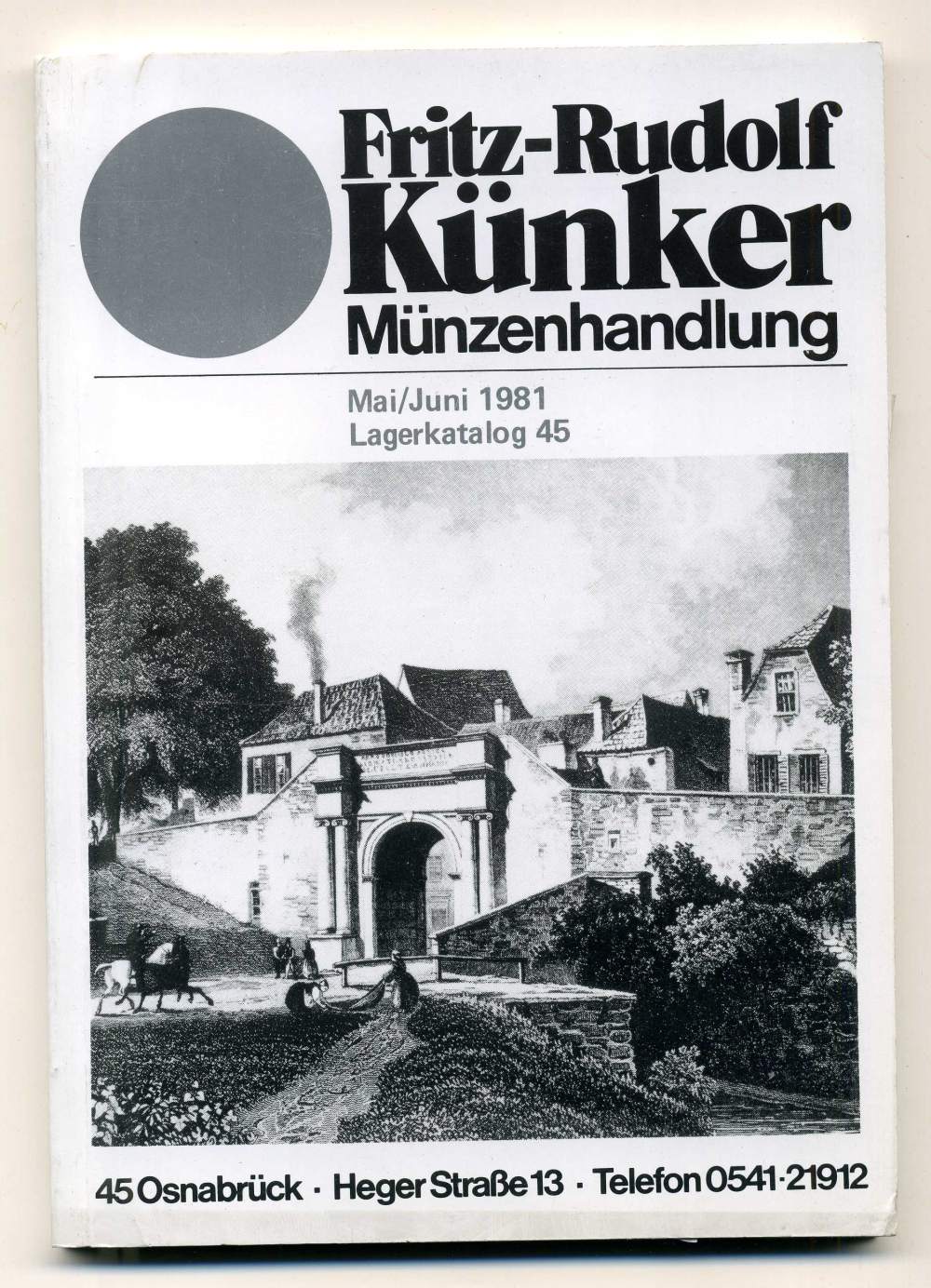 ФРИТЦ-РУДОЛЬФ КЮНКЕР КАТАЛОГ ФИКСИРОВАННЫХ ПРОДАЖ (LAGERKATALOG) 1981 МАЙ-ИЮНЬ, № 45 00-01-01-36