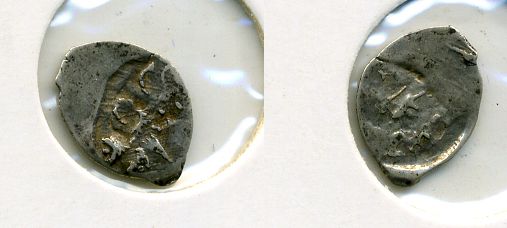 РОССИЯ 1 КОПЕЙКА ИВАН III серебро 507-124