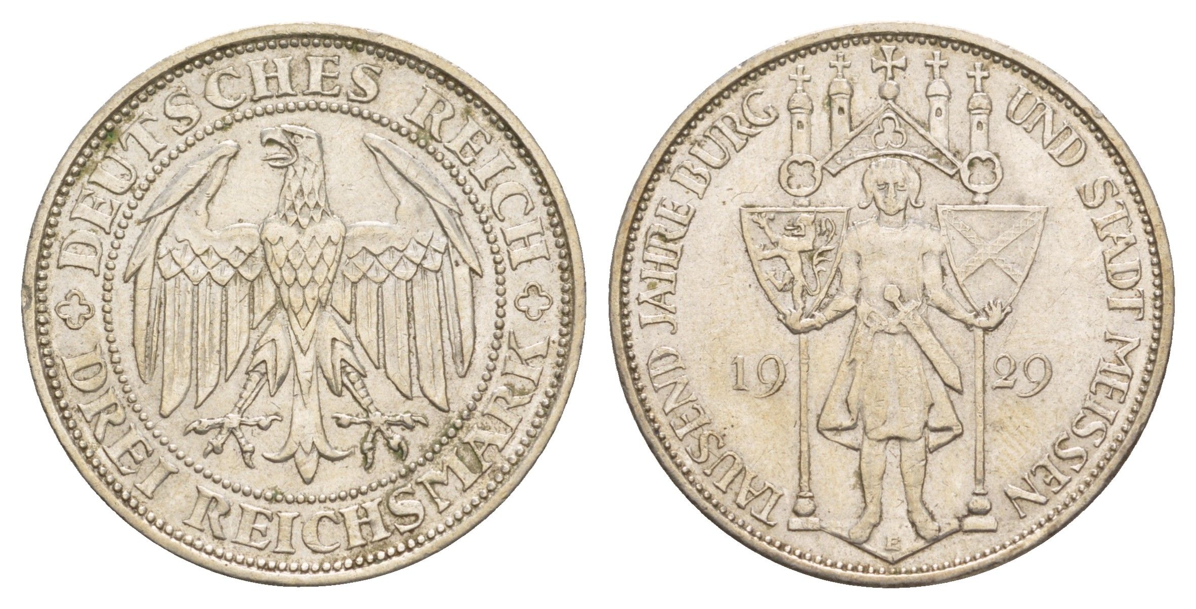 Германия 3 рейхсмарки 1929 1000 лет Мейсену KM 65 серебро 1525-444