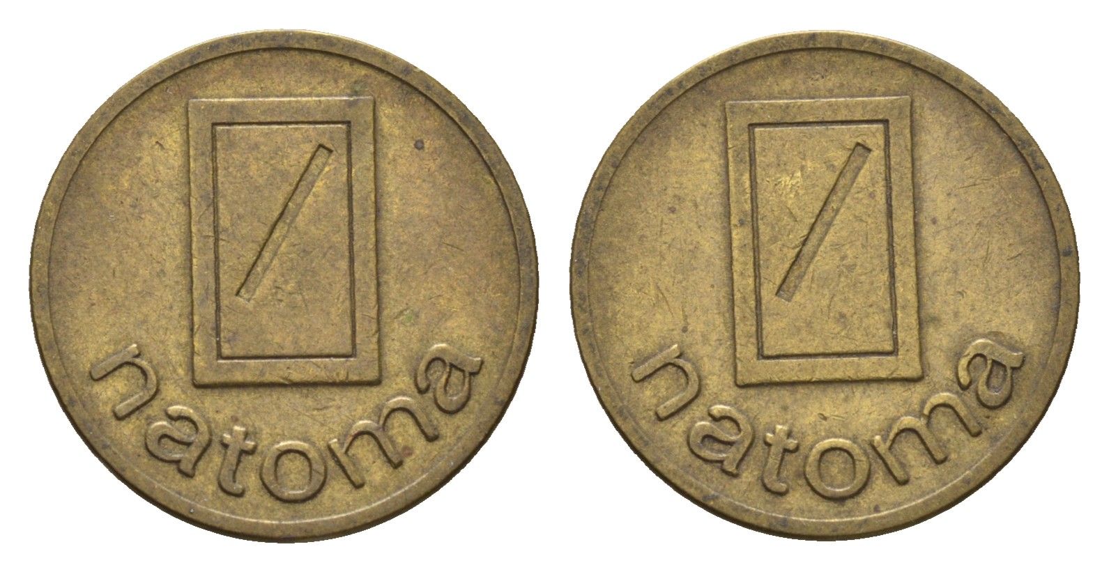Нидерланды жетон кофемашины Natoma ND диаметр 20 мм, вес 00 гр латунь 4701-1152