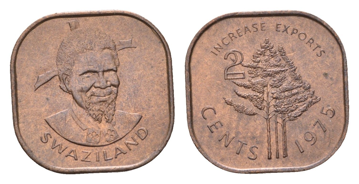 Свазиленд 2 цента 1975 ФАО - Повышайте экспорт KM 22 бронза UNC 4164-834