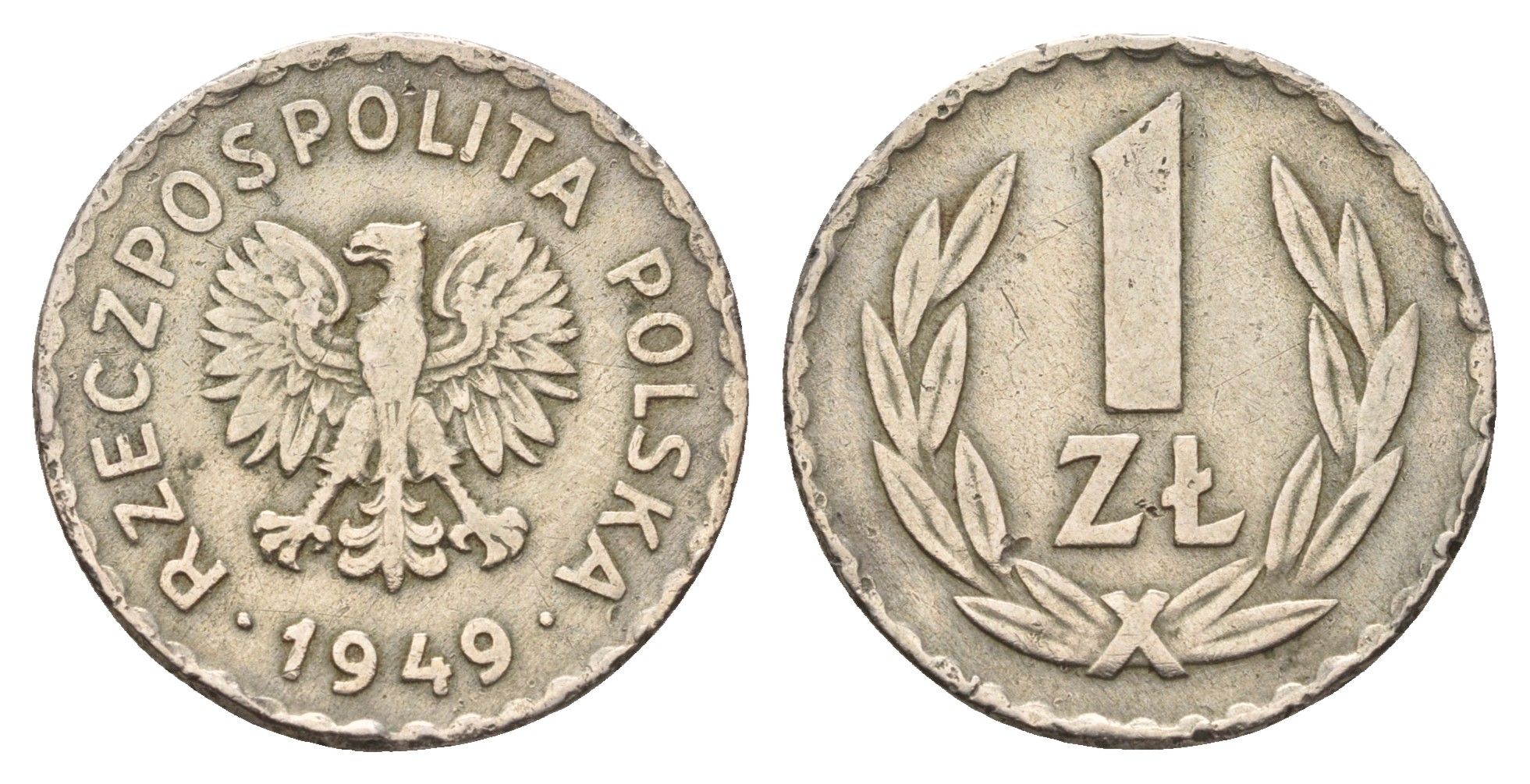 Польша 1 злотый 1949 Y 45 медно-никель 4678-847