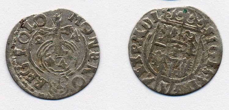 ПОЛЬША 3 ГРОША 1624 СЕРЕБРО 41-834