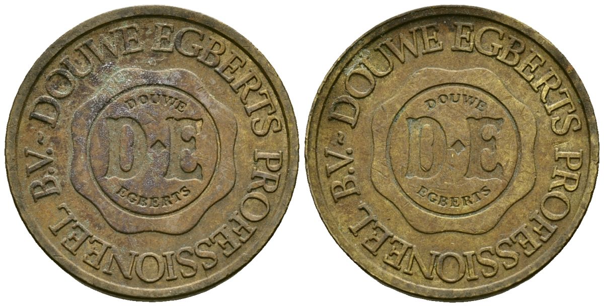 Нидерланды жетон ND жетон кофемашины - Douwe Egberts латунь 4167-415