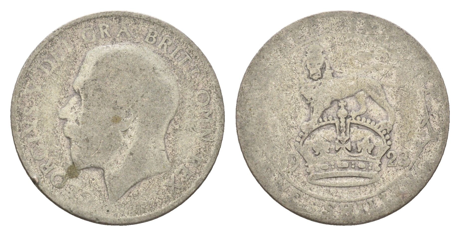 Великобритания 1 шиллинг 1923 Георг V (1910-1936) KM 816a, Spink 4023А серебро 4116-1142