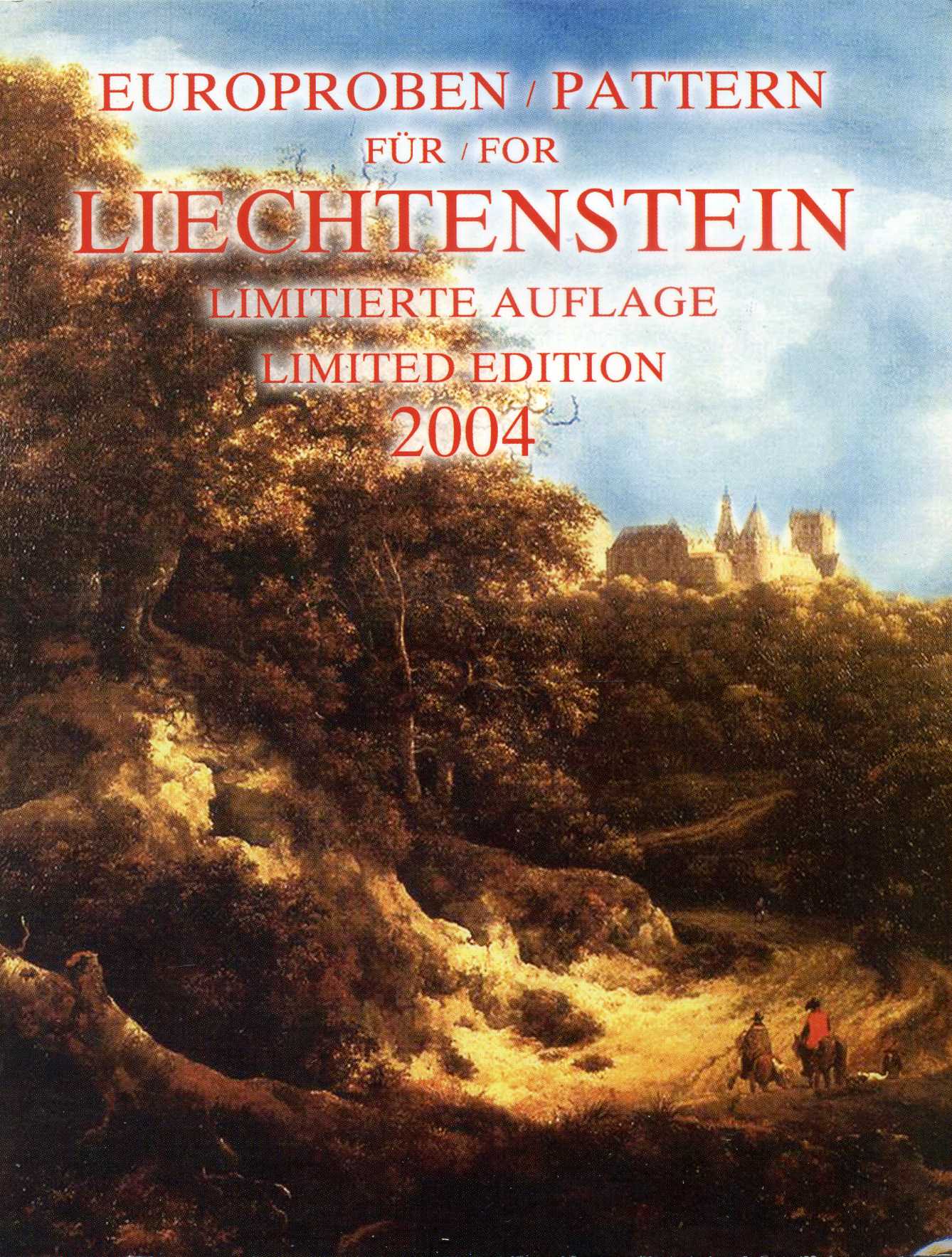 Лихтенштейн набор из 8 монет 2004 1 евроцент-2 евро, европробники, в оригинальном буклете UNC 00-00-00
