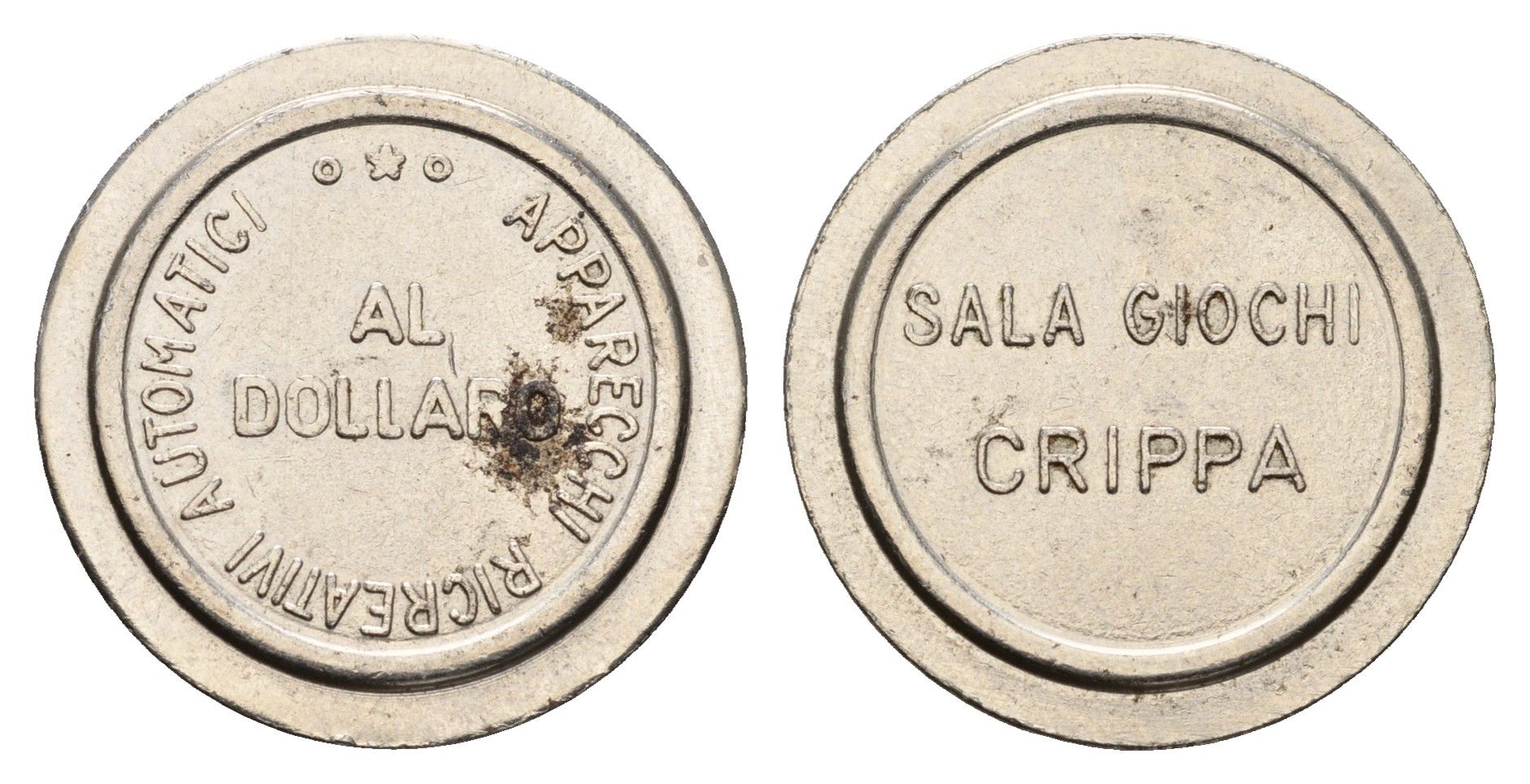 Италия жетон для равлечений Sale Giochi диаметр 24 мм, вес 5,3 гр нержавеющая сталь 4670-857