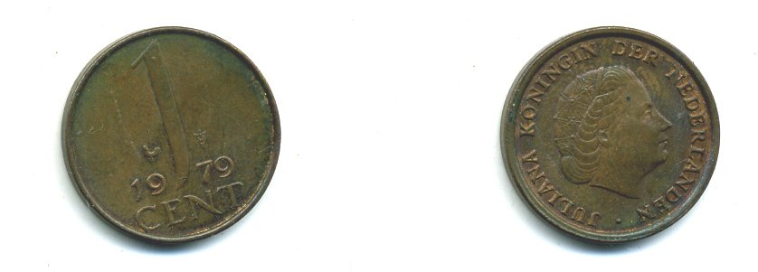 НИДЕРЛАНДЫ 1 ЦЕНТ 1979 ЮЛИАНА KM 180 бронза 54-139