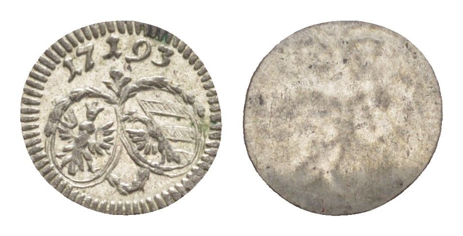 Нюрнберг 1 пфенниг 1793 Kellner 404 серебро UNC 1529-545