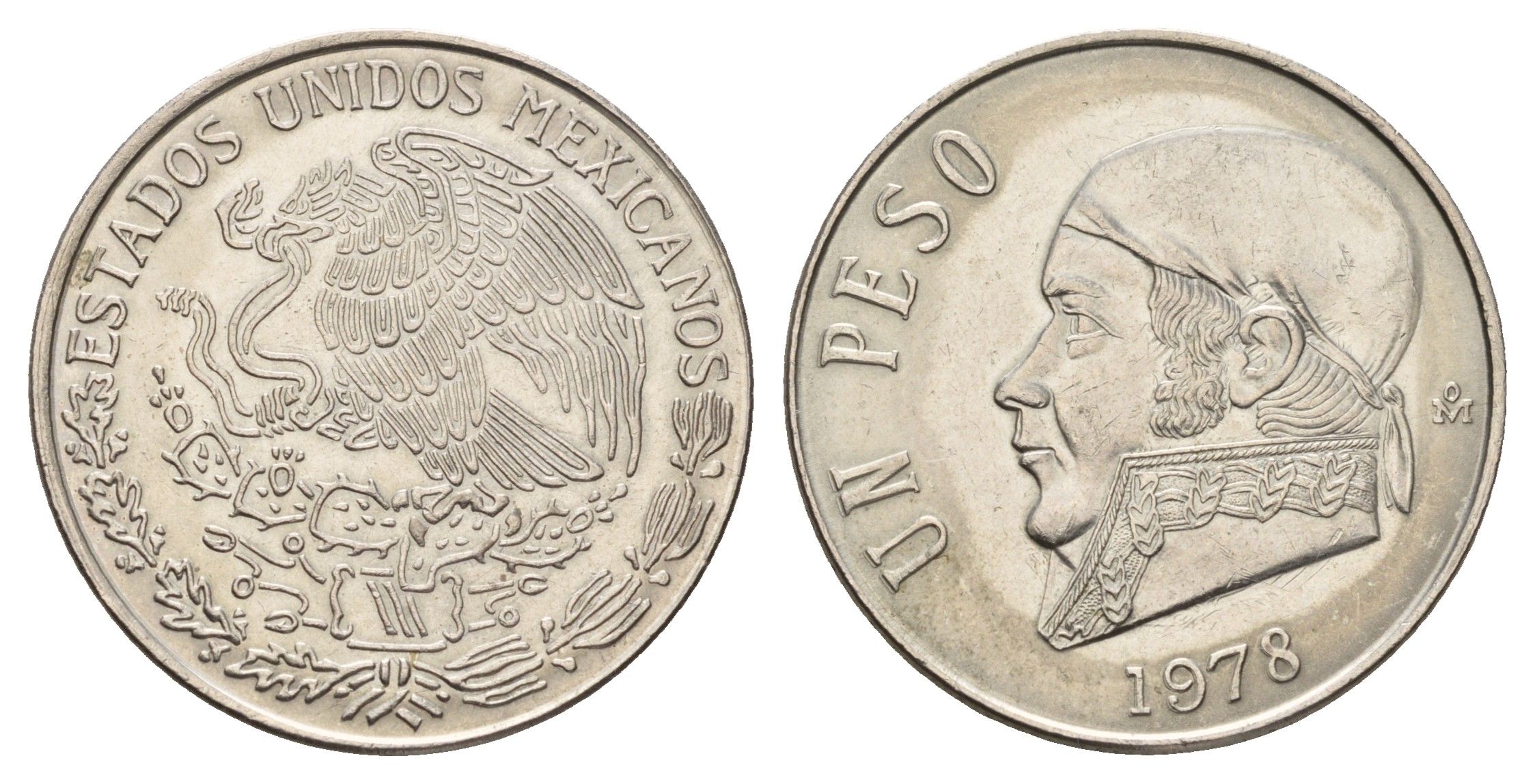 Мексика 1 песо 1978 KM 460 медно-никель aUNC 4678-914