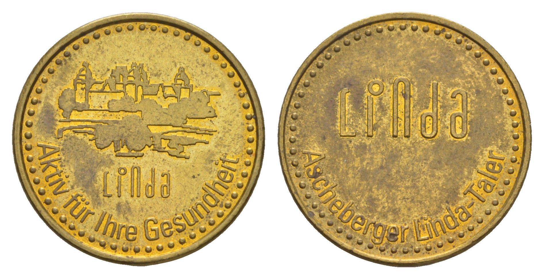 Германия аптечный жетон диаметр 23 мм, вес 8,7 гр латунь 4656-457