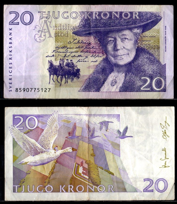 Швеция 20 крон 2008 Pick 63 c бумага 2197-9-3-2