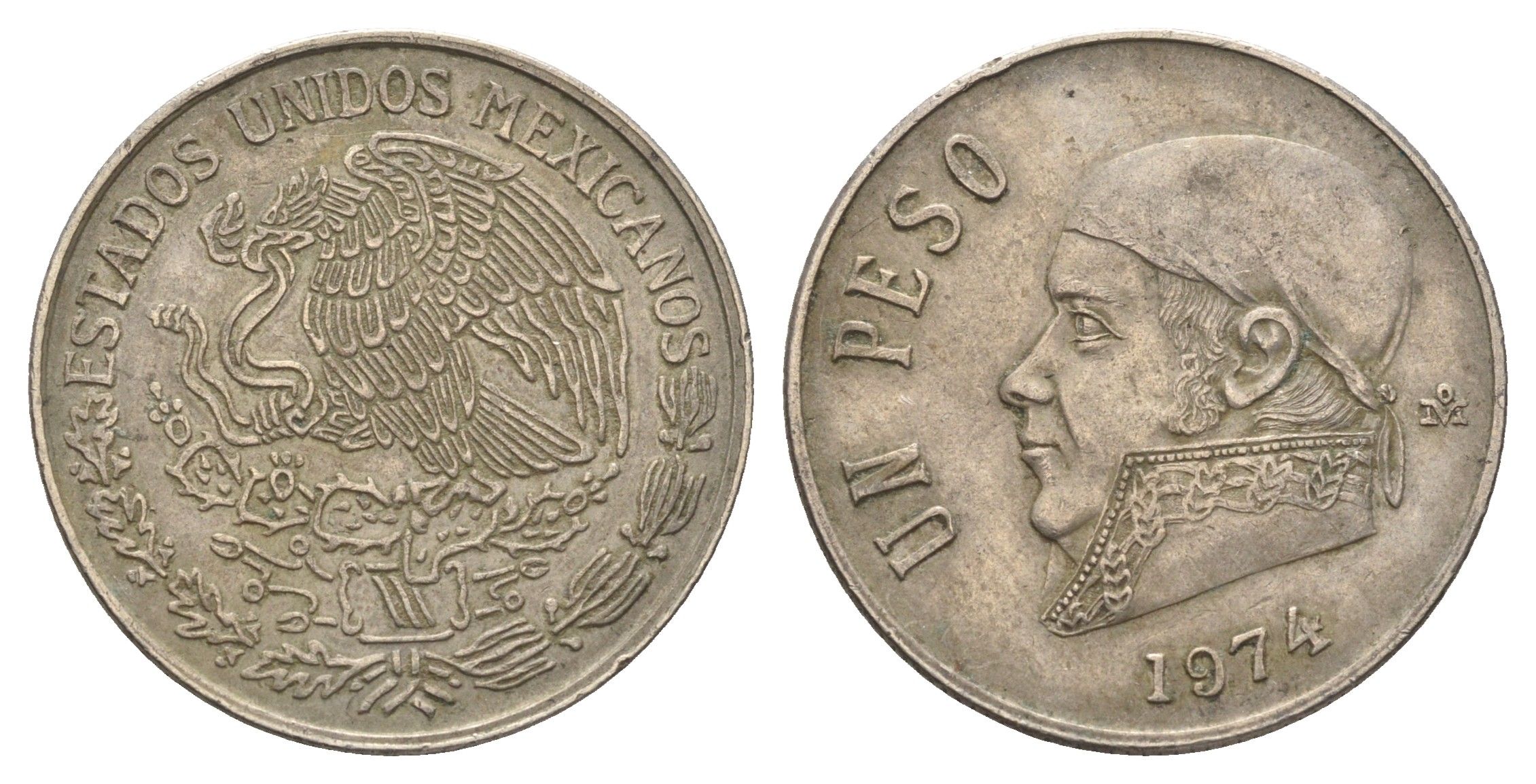 Мексика 1 песо 1974 Хосе Мария Морелос KM 460 медно-никель 4663-1023