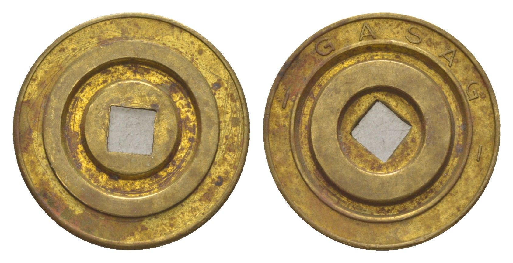 Берлин жетон газовой компании "GASAG" ND латунь 4636-1018