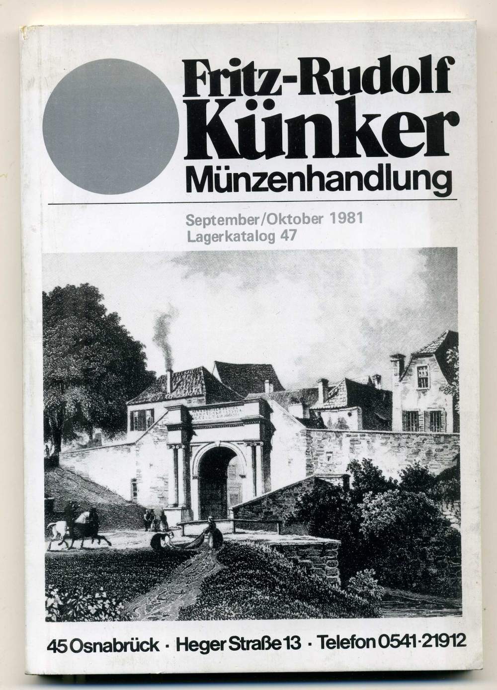 ФРИТЦ-РУДОЛЬФ КЮНКЕР КАТАЛОГ ФИКСИРОВАННЫХ ПРОДАЖ (LAGERKATALOG) 1981 СЕНТЯБРЬ-ОКТЯБРЬ, № 47 00-01-01-38