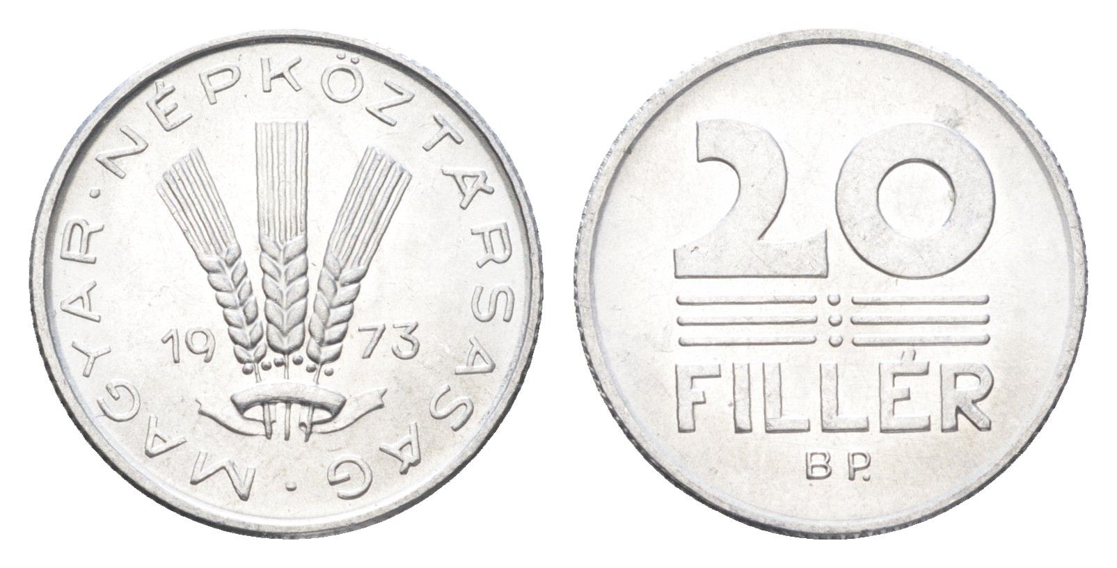 Венгрия 20 филлеров 1973 BP KM 573 алюминий UNC 4665-1113