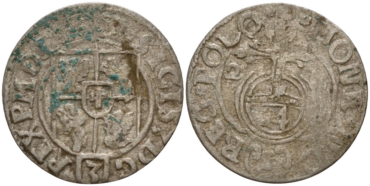 Польша 3 полкера (3 полторака - 1 крейцер) 1620 Сигизмунд III Ваза (1587-1632) Gorecki B.20 серебро 4158-831