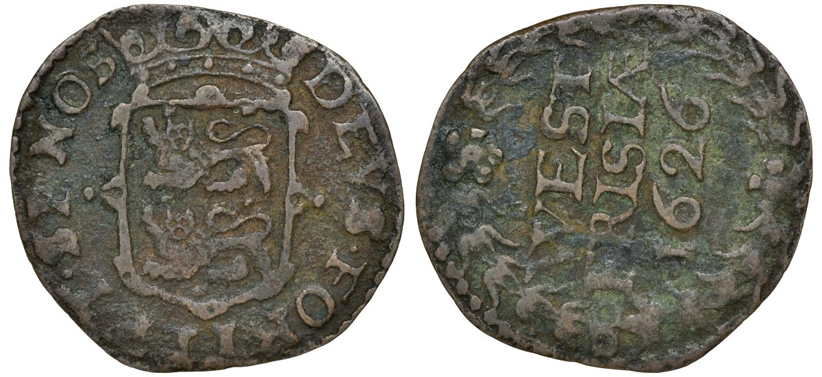 Нидерланды, Западная Фрисландия 1 дуит 1626 медь 4132-1243