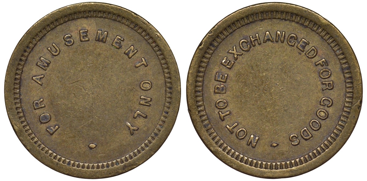 США? жетон ND только для развлечений, на товары не обменивается латунь 4163-154