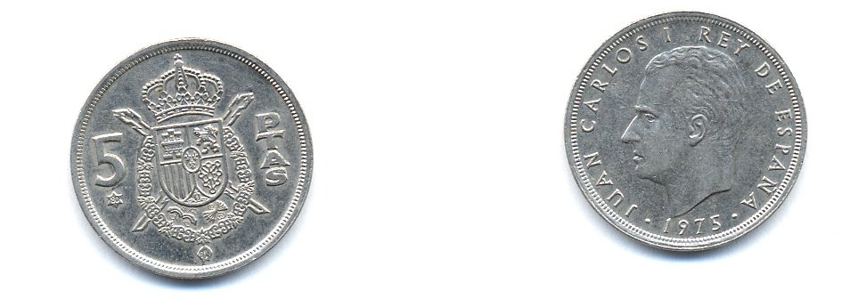 ИСПАНИЯ 5 ПЕСЕТ 1980 KM 807 медно-никель 54-1814