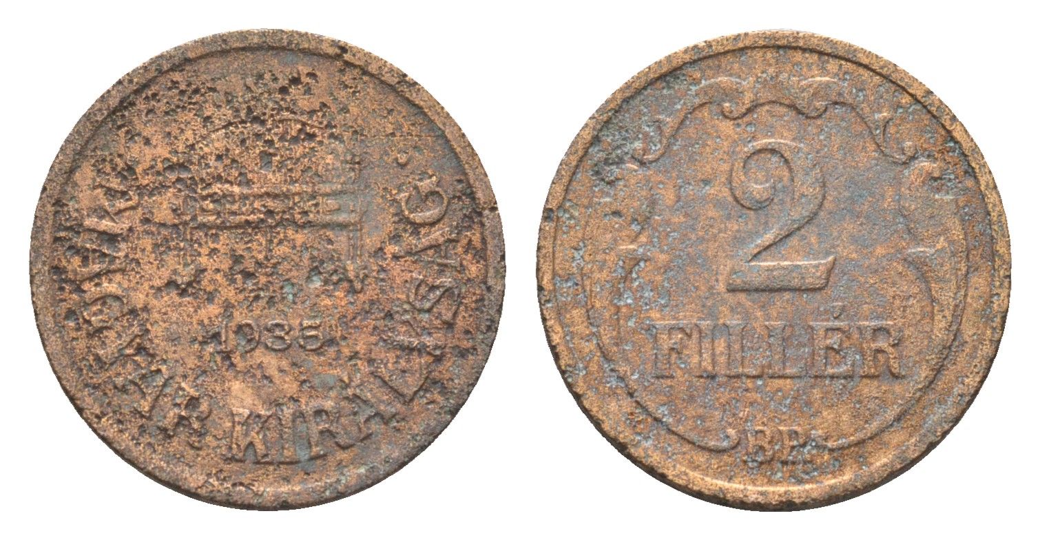 Венгрия 2 филлера 1935 BP KM 506 бронза 4664-847