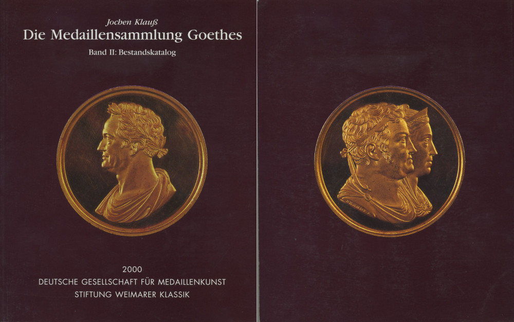 ИОХЕН КЛАУСС КОЛЛЕКЦИОНИРОВАНИЕ МЕДАЛЕЙ ПО ТЕМАТИКЕ ГЕТЕ ТОМ 2: КАТАЛОГ 2000 JOCHEN KLAUSS DIE MEDAILEENSAMMLUNG GOETHES BAND II: BESTANDSKATALOG, 258 СТРАНИЦ БЕЗ ИЛЛЮСТРАЦИЙ 00-01-02-05