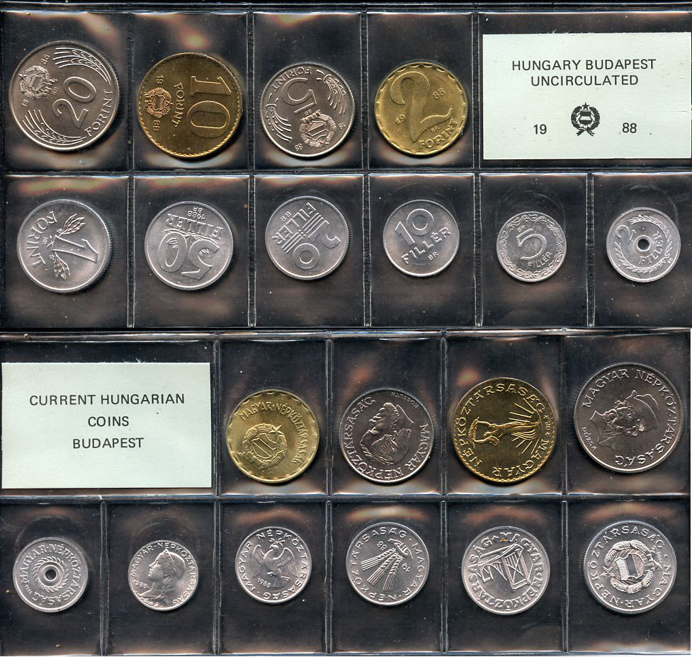 Венгрия официальный набор из 10 монет 1988  KM MS 18   UNC  3-6-1-33