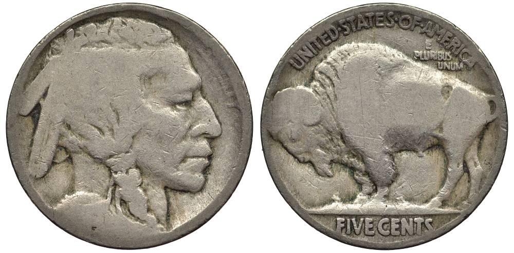 США 5 ЦЕНТОВ ND ИНДЕЕЦ, БИЗОН KM 134 медно-никель 27-731