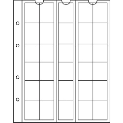 Лист в альбом Numis 25 для монет, на 30 ячеек. Leuchtturm. 323463