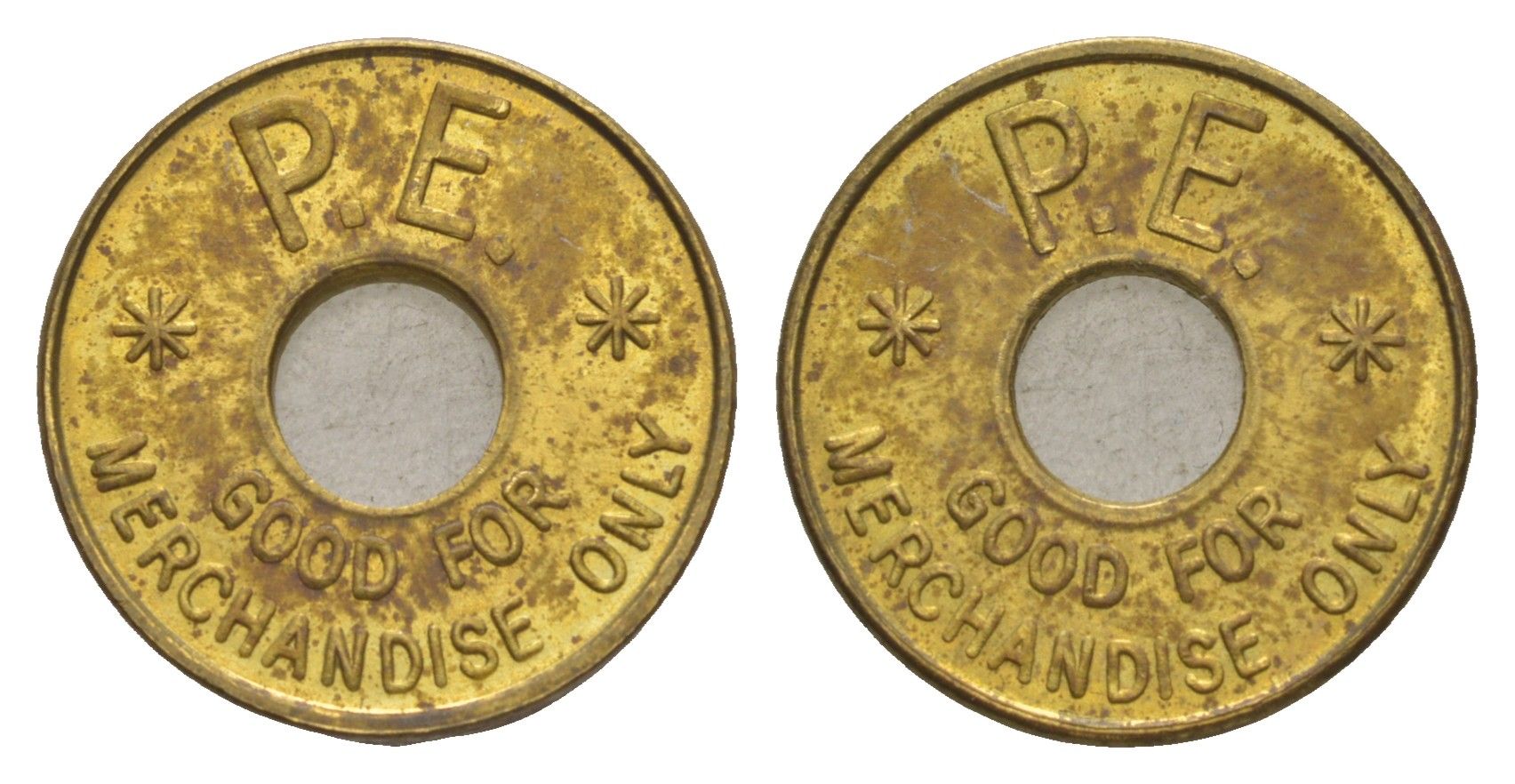 Великобритания жетон для товаров латунь 4636-1031