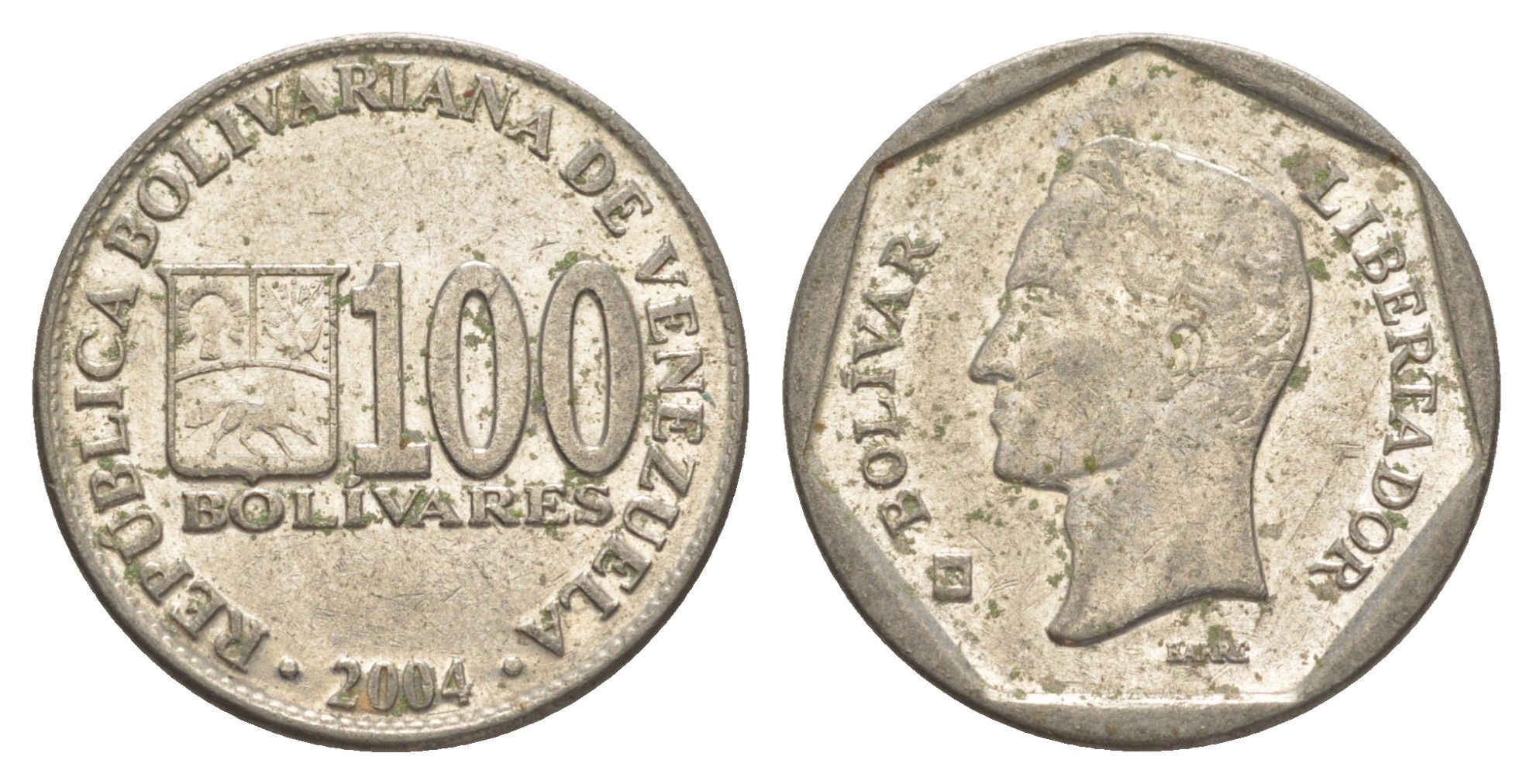 Венесуэла 100 боливаров 2004 Симон Боливар Y 83 сталь плакированная никелем 4605-354