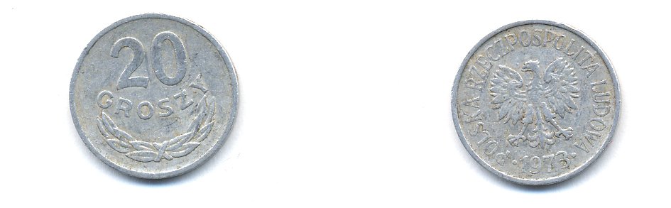 Польша 20 грошей 1973 MW KM А47, Parchimowicz 208m алюминий 4379-925