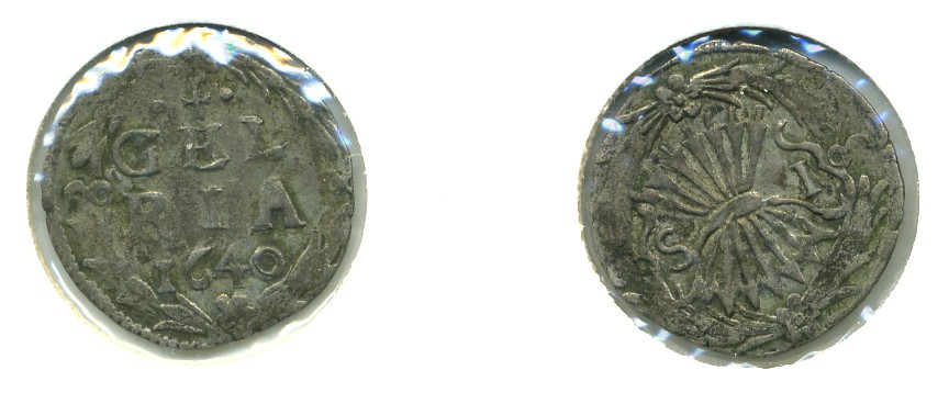 НИДЕРЛАНДЫ ГЕЛДЕРЛЕНД 1 ШТЮБЕР 1640 KM 35 серебро 503-134