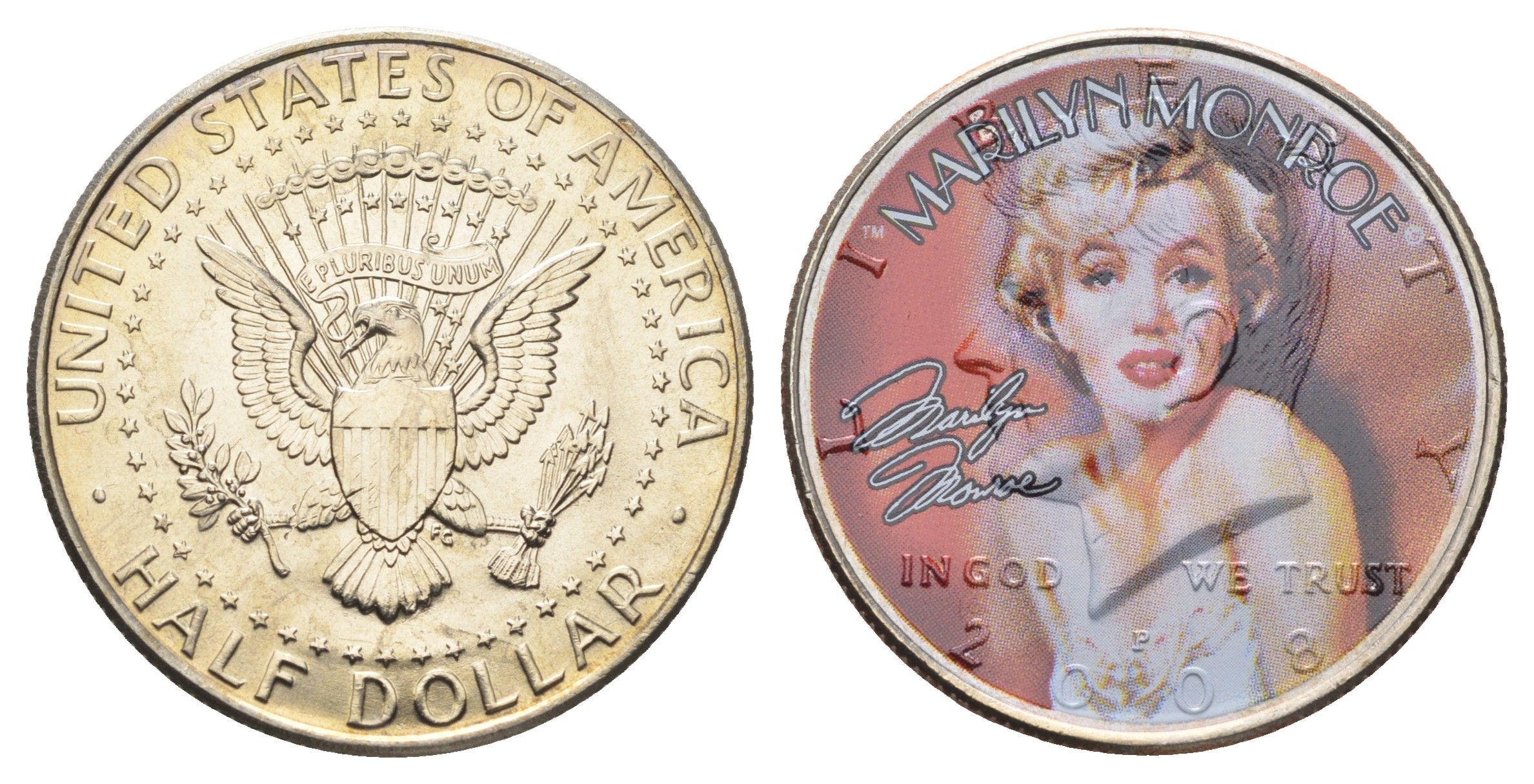 США 1/2 доллара 2008 Легенды Голливуда - Мэрилин Монро 11-147-32