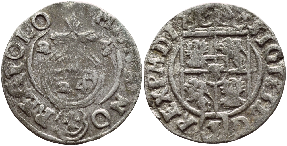 Польша  1/24 талера 1623 Сигизмунд III, Ваза (1587-1632) KM 41 серебро    1530-431
